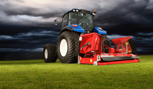 Tractor image with dark sky